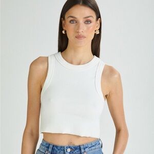 ABRAND | Heather Ribbed Tank Top